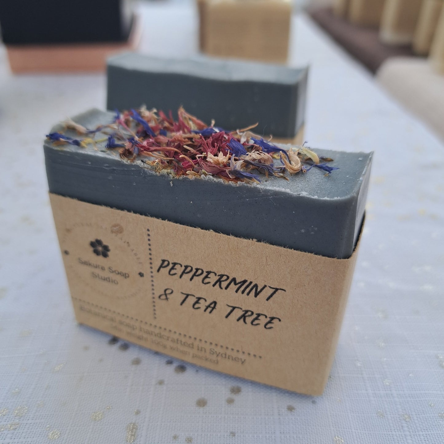 Peppermint & Tea Tree Soap Bar - Sakura Soap Studio