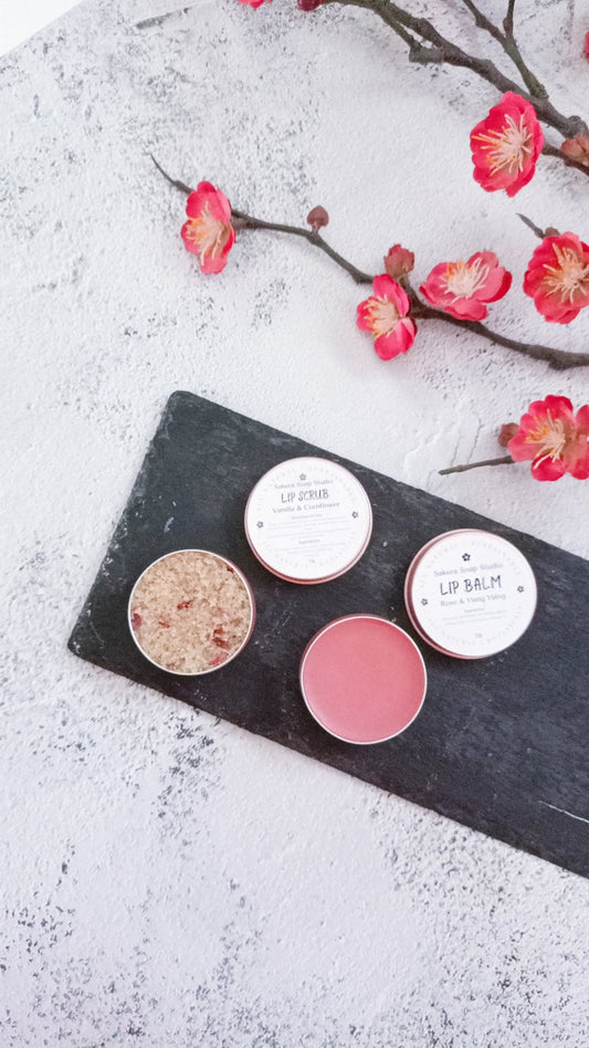 Lip Care Duo - Lip Scrub and Lip Balm